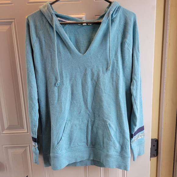 Victoria’s Secret pullover hoodie LOVE-teal - Picture 3 of 12